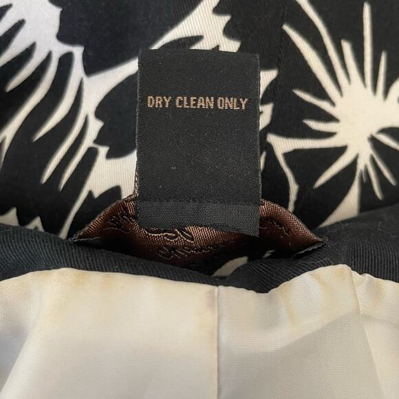 Trena by Theresa Rena Women Top 1X Black White Floral Structured Career Office‎ - Picture 9 of 10